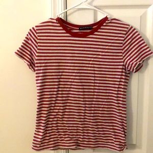 Red Stripped Brandy Melville Top